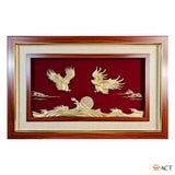 Tranh Đại Bàng dát vàng 24k
