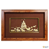 Tranh Quán Thế Âm Bồ Tát dát vàng 24k (Mẫu 2)