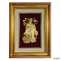 Tranh Ông Lộc dát vàng 24k ACT GOLD ISO 9001:2015