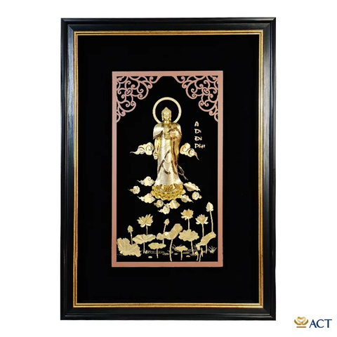 Tranh A Di Đà Phật dát vàng 24k (Mẫu 2)
