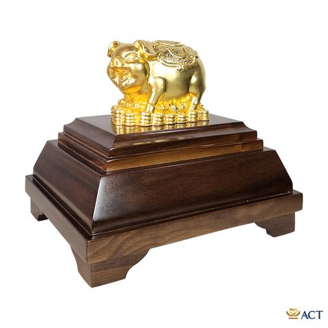 Tượng Heo Tài Lộc dát vàng 24k (Mẫu 3)