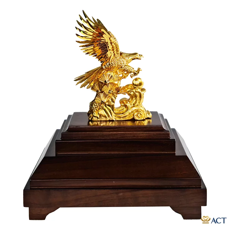 Quà tặng Đại Bàng dát vàng 24k ACT GOLD ISO 9001:2015 (Mẫu 4)