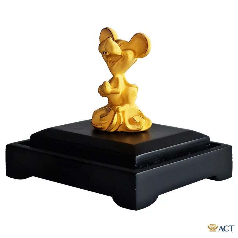 Quà tặng Chuột Cute dát vàng 24k ACT GOLD ISO 9001:2015