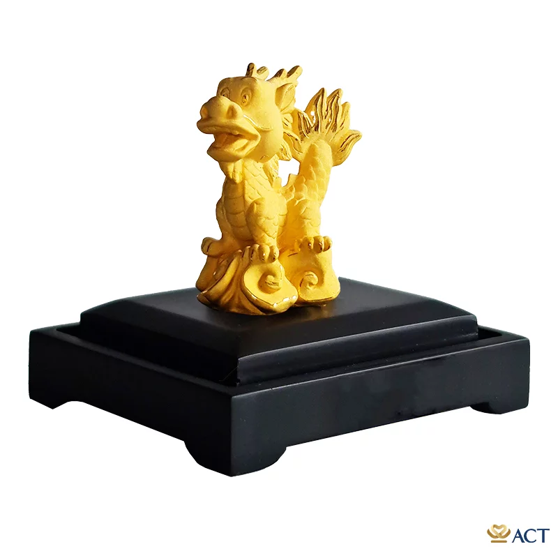 Quà tặng Rồng Cute dát vàng 24k ACT GOLD ISO 9001:2015