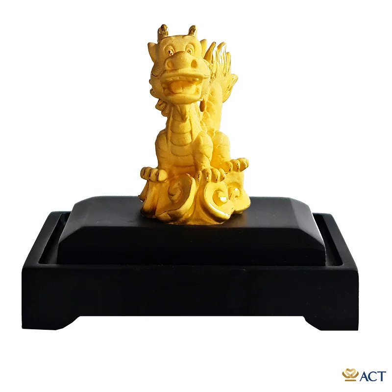 Quà tặng Rồng Cute dát vàng 24k ACT GOLD ISO 9001:2015