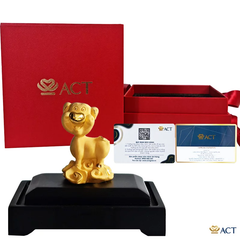 Quà tặng Heo Cute dát vàng 24k ACT GOLD ISO 9001:2015