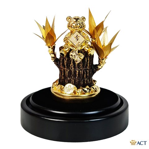 Hổ Tài Lộc Vàng Lá 24k