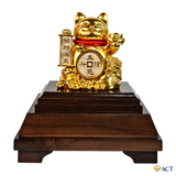 Tượng Mèo Thần Tài Vàng Lá 24k (Mẫu 2)