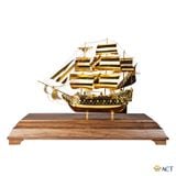 Mô Hình Thuyền Buồm Mạ Vàng 24K – Phiên Bản Cao Cấp Đầy Đủ