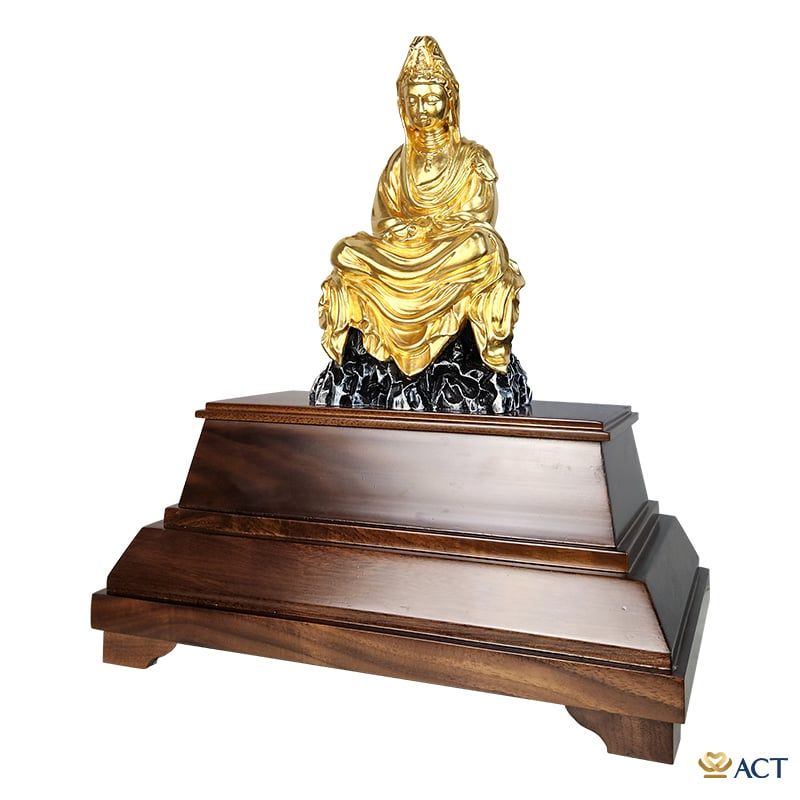 Tượng Quán Thế Âm Bồ Tát dát vàng 24k ACT GOLD ISO 9001:2015