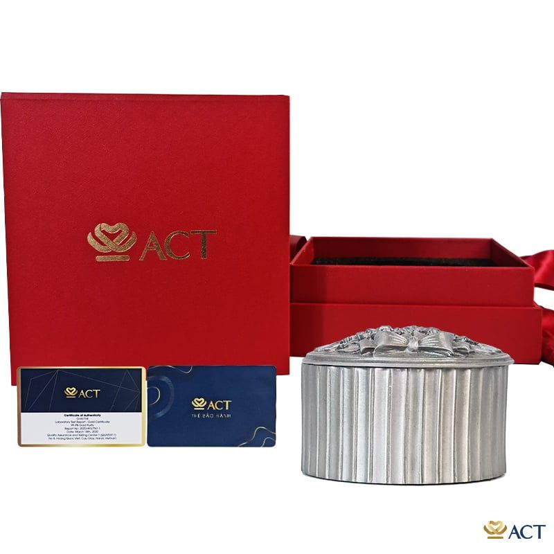 Quà tặng Hộp Đựng Nữ Trang Pewter ACT GOLD ISO 9001:2015 (Mẫu 2)