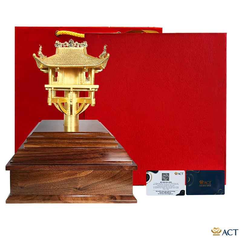 Tượng Chùa Một Cột dát vàng 24k