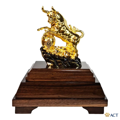 Tượng Trâu dát vàng 24k (Mẫu 7)