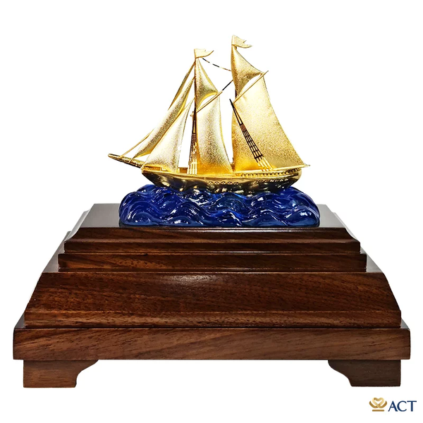 Thuyền Buồm dát vàng 24k