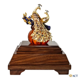 Quà tặng Chim Công dát vàng 24k