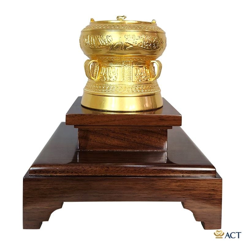 Trống Đồng dát vàng 24k
