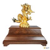 Tượng Rồng Thanh Long dát vàng 24k