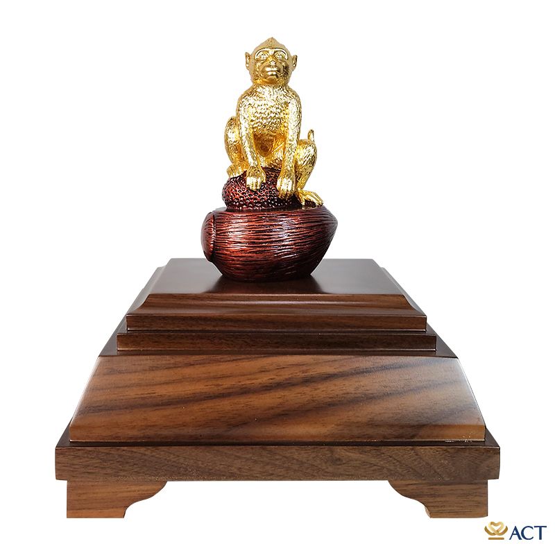 Tượng Khỉ dát vàng 24k