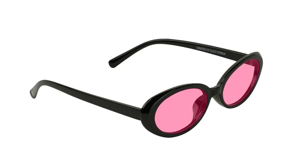  Kính mắt Glassy stanton black/pink lens sunglasses 