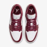  Nike Air Jordan 1 Low 'White Bordeaux' 