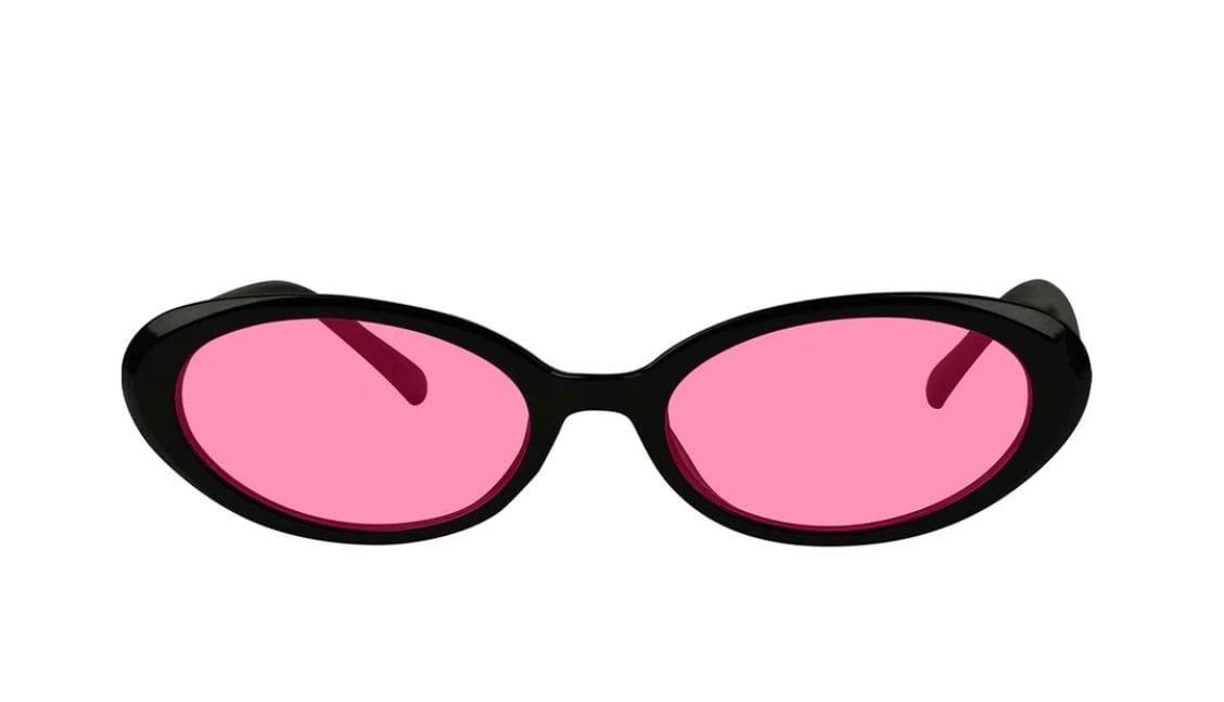  Kính mắt Glassy stanton black/pink lens sunglasses 