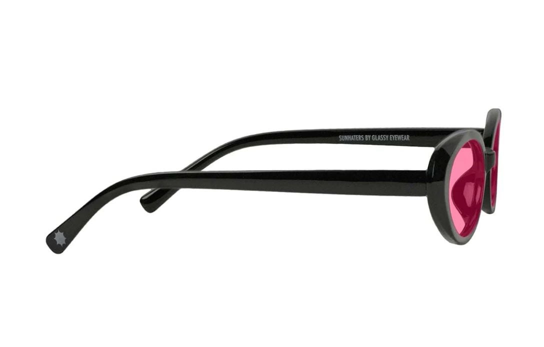  Kính mắt Glassy stanton black/pink lens sunglasses 