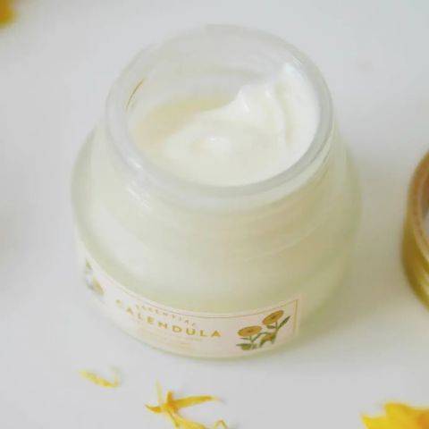 Kem Dưỡng Làm Dịu Da THE FACE Shop Calendula Essential Moisture Cream 50ml