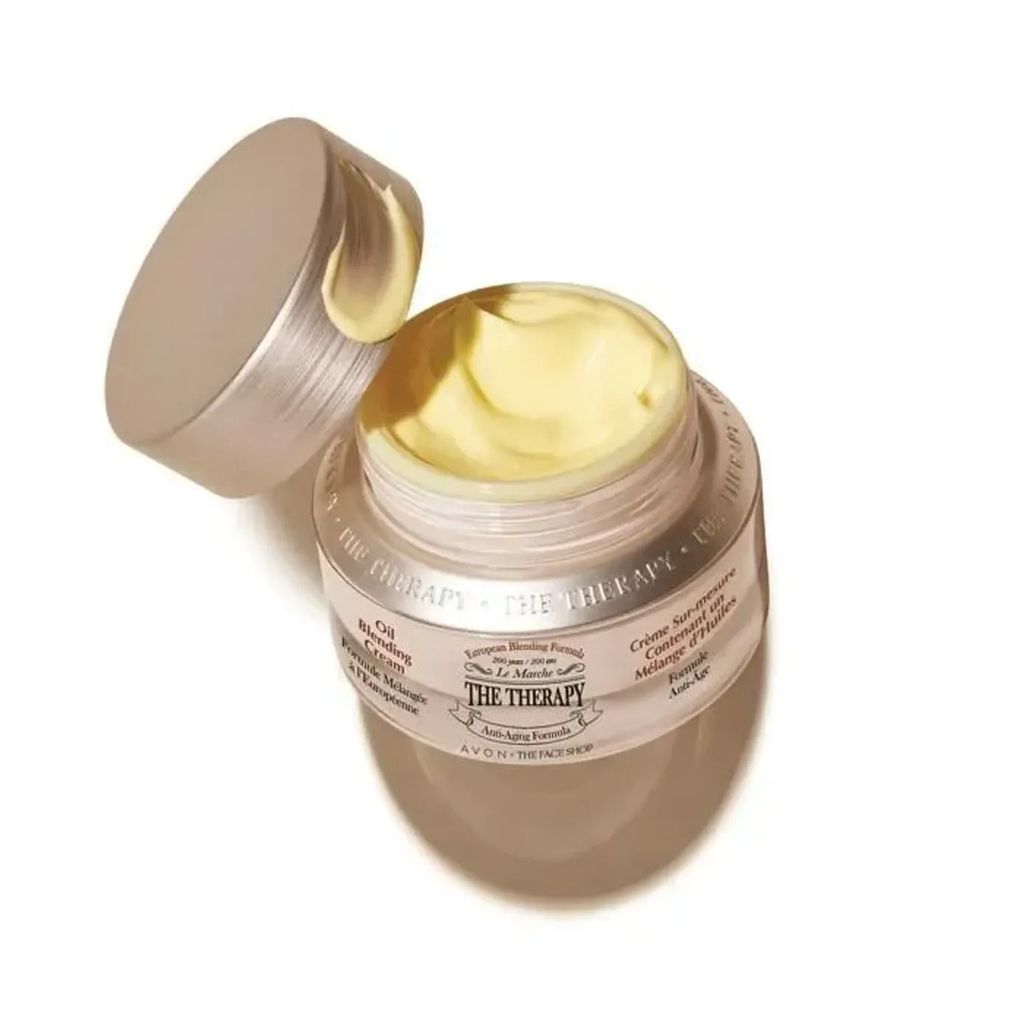 Kem Dưỡng Ngăn Ngừa Lão Hóa THE FACE SHOP The Therapy Oil Blending Cream 50Ml