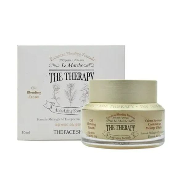 Kem Dưỡng Ngăn Ngừa Lão Hóa THE FACE SHOP The Therapy Oil Blending Cream 50Ml