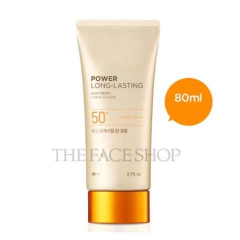 Kem Chống Nắng Lâu Trôi THE FACE SHOP Natural Sun Eco Power Long-Lasting Sun Cream Spf50+ Pa+++ 80Ml
