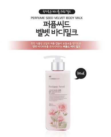 Sữa Dưỡng Thể Hương Nước Hoa THE FACE SHOP Perfume Seed Velvet Body Milk 300ml