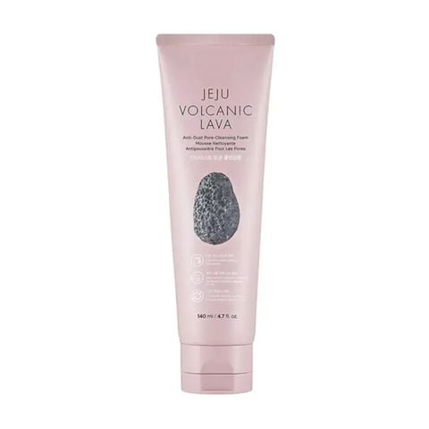 Sữa Rửa Mặt Làm Sạch Lỗ Chân Lông THE FACE SHOP Jeju Volcanic Lava Anti Dust Pore Cleansing Foam 140ml