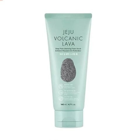 Sữa Rửa Mặt Thanh Lọc Lỗ Chân Lông THE FACE SHOP Jeju Volcanic Lava Deep Pore Cleansing Foam Scrub 140ml