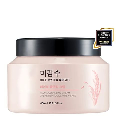 Kem Tẩy Trang Làm Sáng Da THE FACE SHOP Rice Water Bright Facial Cleansing Cream 400ml (GZ)