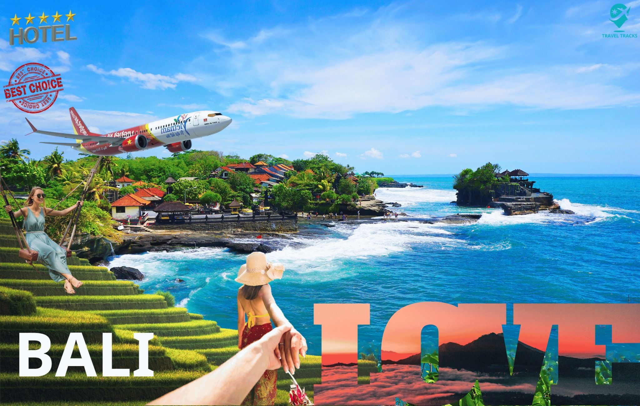 Bali 5*: Núi Lửa Batur - Ruộng Bậc Thang - Trải Nghiệm Vượt Thác