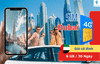 Sim 4G Dubai - Gói cố định: 6GB / 30 Ngày