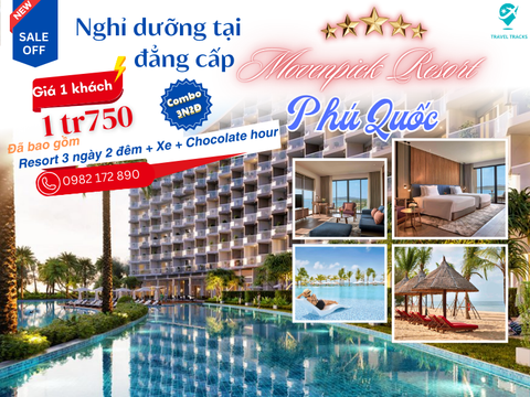 Combo Trọn Gói 3N2Đ Phú Quốc +  Xe đưa đón + Ăn sáng Buffet + Chocolate hour