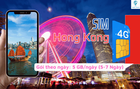 Sim 4G Hong Kong: 5 GB / Ngày (5-7 Ngày)