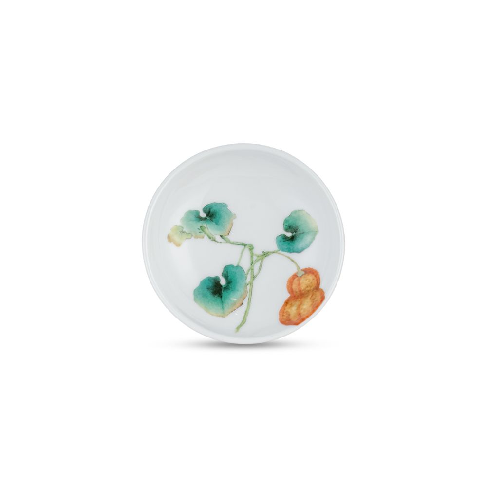  Đĩa gia vị	(họa tiết bí đỏ) Noritake Kyoka Shunsai 9,8cm 