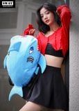  BALO CÁ MẬP NHUNG - ĐEN 