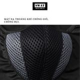  KHĂN NINJA SWAT X2 - XÁM (LƯỚI ĐEN) 