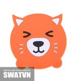  ĐẾ LÓT LY CAO SU DẺO - HÌNH THÚ 01 