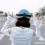  NÓN BẢO HIỂM UNISWAP H1 - XANH BÓNG (NÓN + LƯỠI TRAI + TÚI) 