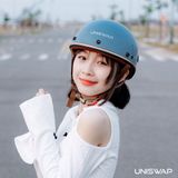  NÓN BẢO HIỂM UNISWAP H1 - XANH BÓNG (NÓN + LƯỠI TRAI + TÚI) 