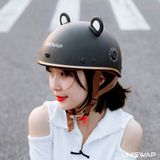  NÓN BẢO HIỂM UNISWAP H1 - ĐEN NHÁM (NÓN + LƯỠI TRAI + TÚI) 