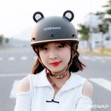  NÓN BẢO HIỂM UNISWAP H1 - ĐEN NHÁM (NÓN + LƯỠI TRAI + TÚI) 