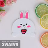  ĐẾ LÓT LY CAO SU DẺO - HÌNH THÚ 03 