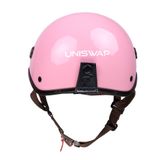 NÓN BẢO HIỂM UNISWAP H1 - HỒNG BÓNG (NÓN + LƯỠI TRAI + TÚI) 