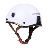  NÓN BẢO HIỂM UNISWAP H1 - TRẮNG BÓNG (NÓN + LƯỠI TRAI + TÚI) 