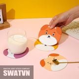  ĐẾ LÓT LY CAO SU DẺO - HÌNH THÚ 04 